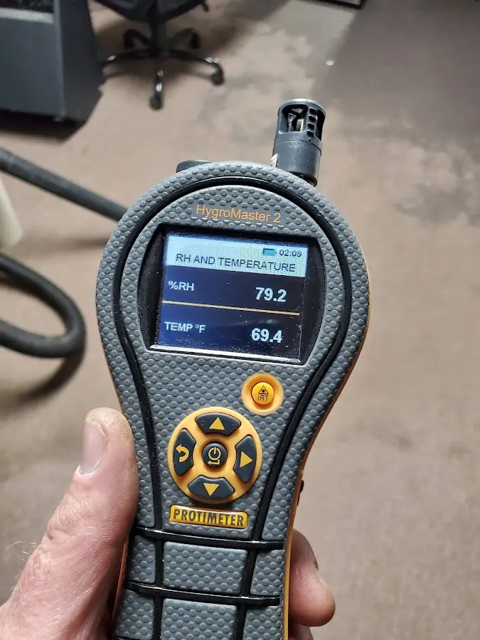 Moisture meter humidity assessment for Fire & Smoke Damage Restoration in Crozet